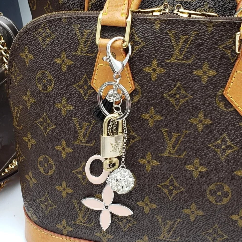 Authentic Louis Vuitton Lock & Key with unbranded Bagcharm, Keycharm, Keychain